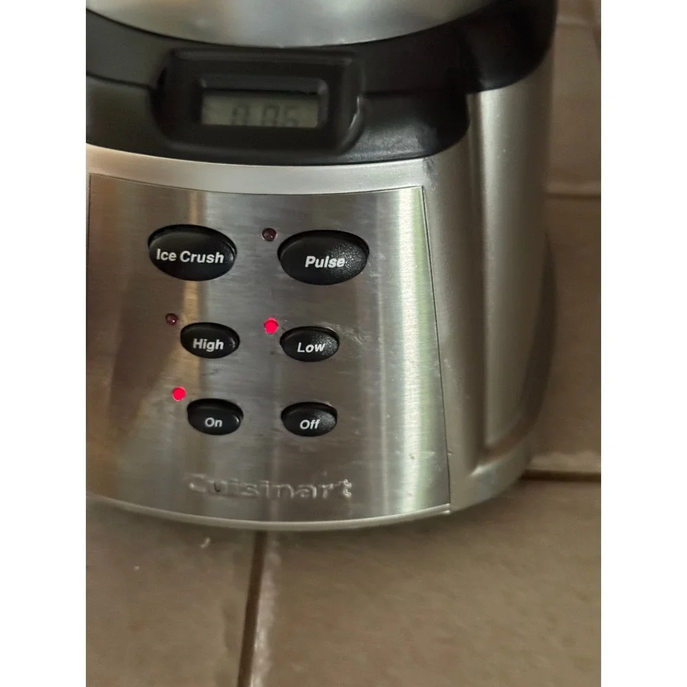 Cuisinart Blender CBT-500 600W Ice Crush Pulse High Low Settings Silver